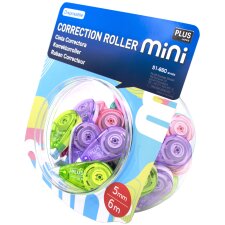 PLUS JAPAN Korrekturroller Mini Pastel Candy Jar 5 mm x 6 m