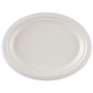 NATURE Star Zuckerrohr-Teller oval 265 x 200 mm 50er