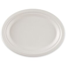 NATURE Star Zuckerrohr-Teller oval 265 x 200 mm 50er
