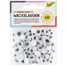 folia Wackelaugen mit Wimpern nicht selbstklebend...