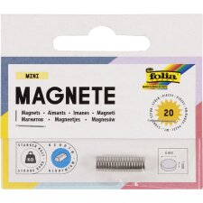 folia Mini-Neodym-Magnet Durchm.: 6 mm x (H)1 mm silber...