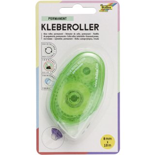 folia Mehrweg-Kleberoller 8 mm x 10 m permanent zufällige Farbe (1 Stück)