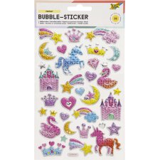 folia Bubble-Sticker FANTASY 1 Blatt à 33 Sticker