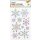 folia Weihnachts-Sticker Shiny SNOWFLAKE 1 Blatt à 16 Sticker
