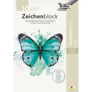 folia Zeichenblock 140 g/qm DIN A3 gekörnt 10 Blatt