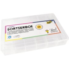folia Sortierbox aus PP 17 Fächer transparent
