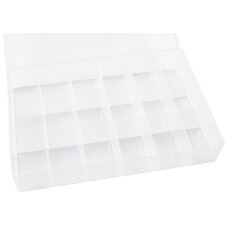 folia Sortierbox aus PP 17 Fächer transparent