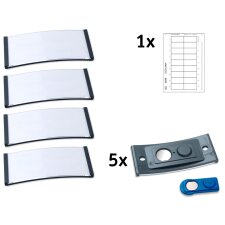AVERY Zweckform Namensschild 70 x 30 mm anthrazit 5er Set
