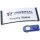 AVERY Zweckform Namensschild 70 x 30 mm anthrazit 5er Set