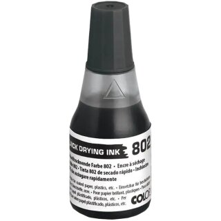COLOP Stempelfarbe 802 schnelltrocknend 25 ml schwarz