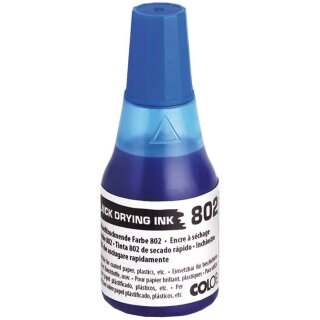 COLOP Stempelfarbe 802 schnelltrocknend 25 ml blau