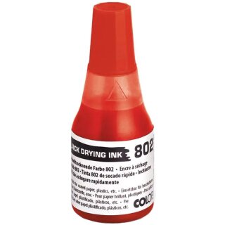 COLOP Stempelfarbe 802 schnelltrocknend 25 ml rot