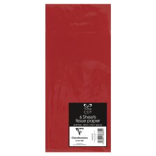 Clairefontaine Seidenpapier (B)500 x (H)700 mm rot 6 Blatt