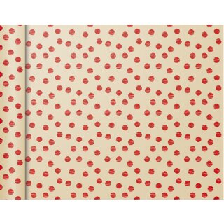 Clairefontaine Geschenkpapier "Tiny Rolls Punkte rot" (B)350 mm x (L)5,0 m