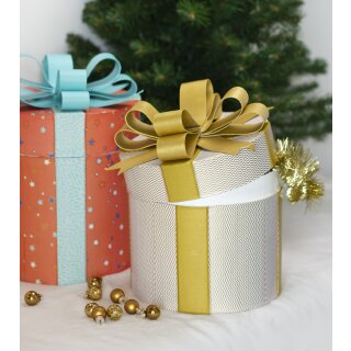 décopatch Pappmaché-Geschenkboxen rund 2er Set