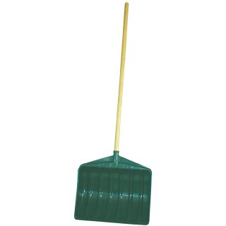 EDA Schneeschaufel mit Holzstiel Breite: 460 mm grün