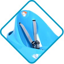 EDA Kleinkinder-Schlitten Bobee Bob Kunststoff blau
