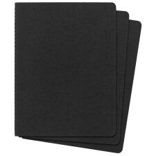 MOLESKINE Notizheft Cahier XL/A4 kariert Karton schwarz 3...