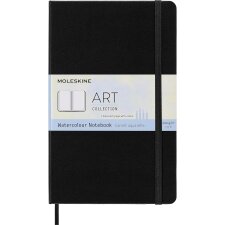 MOLESKINE Aquarellnotizbuch L/A5 200g/qm Hardcover schwarz