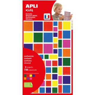 APLI kids Sticker "Quadrat" Kleinpackung
