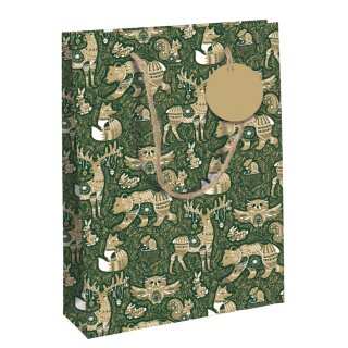 Clairefontaine Weihnachts-Geschenktüte "Forest" mittel