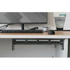 DIGITUS 19" Wandmontagerahmen vertikal 2HE schwarz