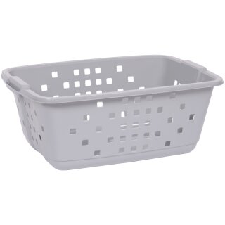 EDA Wäschekorb PRIMA 45 Liter PP grau