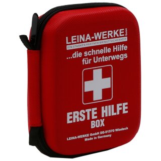 LEINA Erste Hilfe-Box Inhalt: DIN 13019 rot