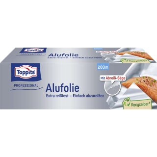 TOPPITS Alufolie Professional Breite: 295 mm Länge: 200 m extra reißfest