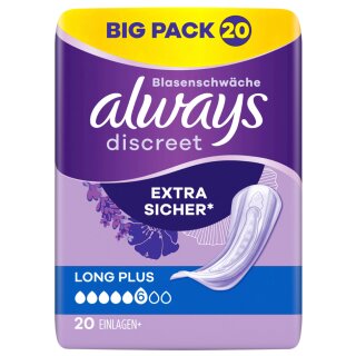 always discreet Inkontinenz-Einlage Long Plus Big Pack 20 Stück