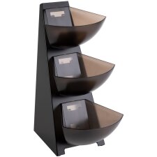APS Portionsspender MULTI RACK 3-stufig Edelstahl schwarz