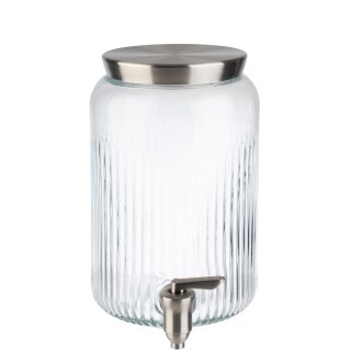 APS Getränkespender 3,8 Liter Glas/Edelstahl