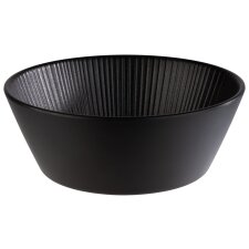 APS Schale NERO rund 1,2 Liter schwarz aus Melamin