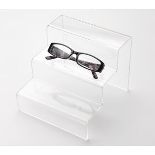 deflecto Podest transparent 3-stufig 175 x 150 x 190 mm