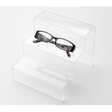 deflecto Podest transparent 3-stufig 220 x 230 x 285 mm