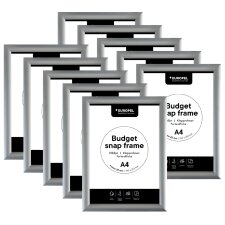 EUROPEL Plakatrahmen BUDGET DIN A4 25 mm silber 10...
