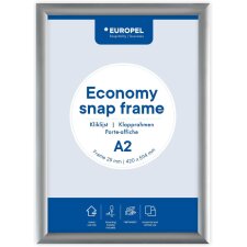 EUROPEL Plakatrahmen ECONOMY DIN A2 25 mm silber eloxiert