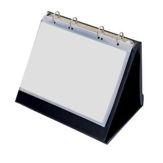 rillstab Tisch-Flipchart A5 quer schwarz inkl. 10 Hüllen