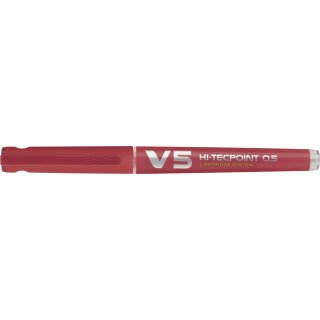 PILOT Tintenroller V5 Hi-Tecpoint nachfüllbar rot