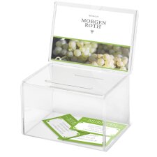 deflecto Aktionsbox aus Acryl glasklar (B)165 x (T)135 x...