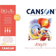 CANSON Zeichenpapierblock "Acrylic" 210 x 297...