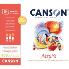 CANSON Zeichenpapierblock "Acrylic" 400 x 500...