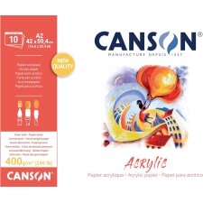 CANSON Zeichenpapierblock "Acrylic" 420 x 594...