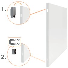 nobo Weißwandtafel Infinity Steel (B)900 x (H)600...