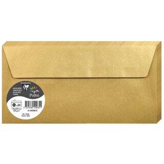 Pollen by Clairefontaine Briefumschlag DIN Lang gold 20 Briefumschläge