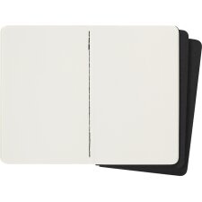 MOLESKINE Notizheft Cahier P/A6 blanko Karton schwarz 3...