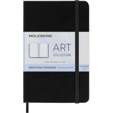 MOLESKINE Aquarellnotizbuch P/A6 200g/qm Hardcover schwarz