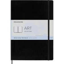 MOLESKINE Aquarellnotizbuch XL/A4 200g/qm Hardcover schwarz