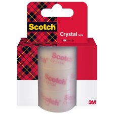 Scotch Klebefilm Crystal Clear 600 19 mm x 25 m...