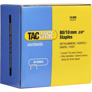 TACWISE Heftklammern 80/10 mm verzinkt 10.000 Stück